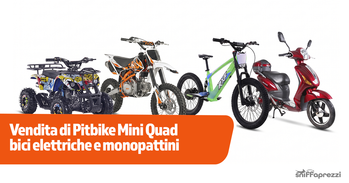 Compatto Motors: vendita di Pitbike, Mini Quad, bici elettriche e monopattini